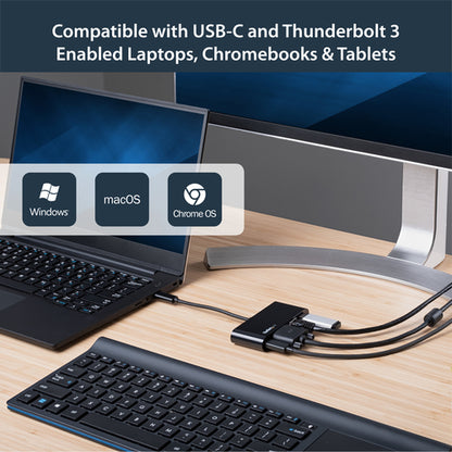 USB C MULTIPORT ADAPTER 60W PD VGA MINI DOCK W/ POWER DELIVERY