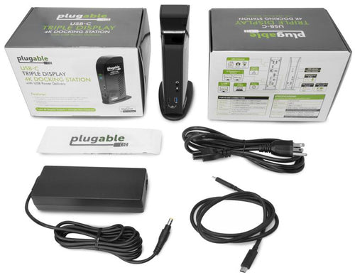 PLUGABLE UD-ULTC4K USB-C 4K TRIPLE DISPLAY DOCK W/ PD