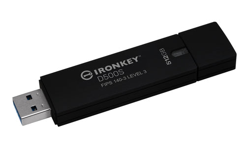 512GB IRONKEY D500S FIPS 140-3 LVL 3 (PENDING) AES-256