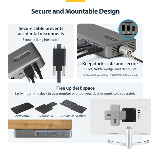 DUAL-MONITOR USB4 DOCK - 2X 4K 144HZ 100W PD DRIVERLESS