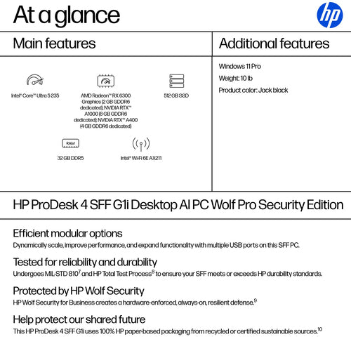 SMART BUY PRODESK 4 SFF G1I U5235 32GB/512 PC