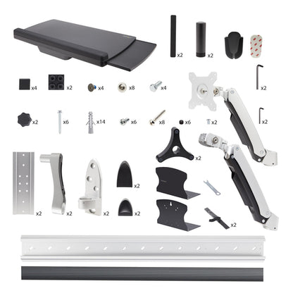 WALL MOUNT WORKSTATION - WITH DESKTOP PC WALL MOUNT-BRACKET