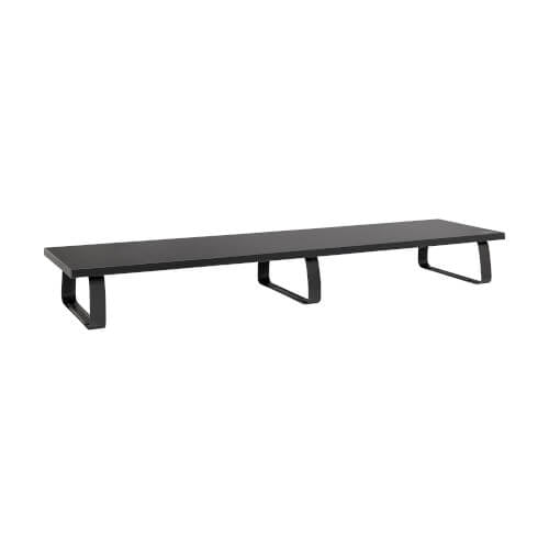 EXTRA-WIDE DUAL-MONITOR RISER FOR DESK 39 X 10IN WOOD BLACK (MR4010)