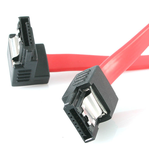 18 LATCHING SATA CABLE M/M 1 RIGHT ANGLE