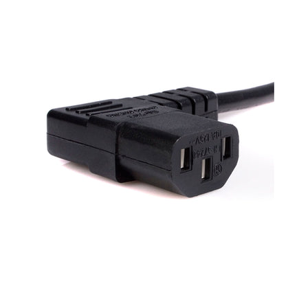 6FT COMPUTER POWER CORD NEMA 5-15P TO RIGHT ANGLE C13 POWER CORD