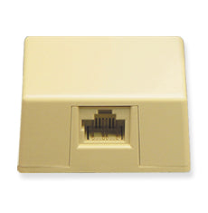 SURFACE MOUNT JACK 8P8C IVORY