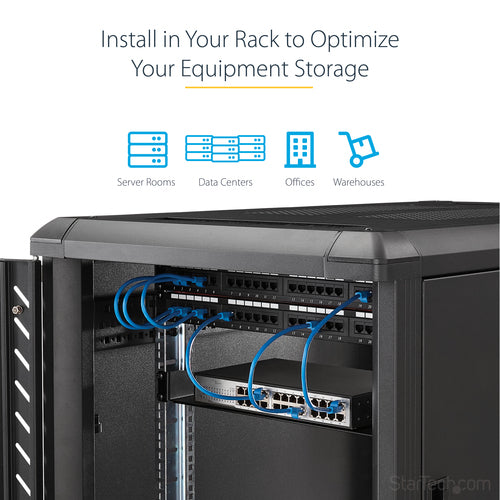 1U SERVER RACK SHELF UNIVERSAL CANTILEVER RACK MOUNT TRAY