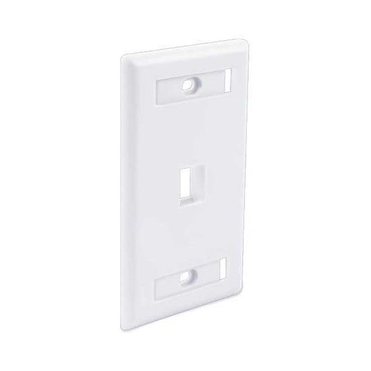 FACEPLATE ID WINDOW 1 PORT WHITE