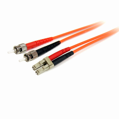 1M MULTIMODE FIBER OPTIC CABLE OM1 LC/ST 10G LSZH FIBER CABLE