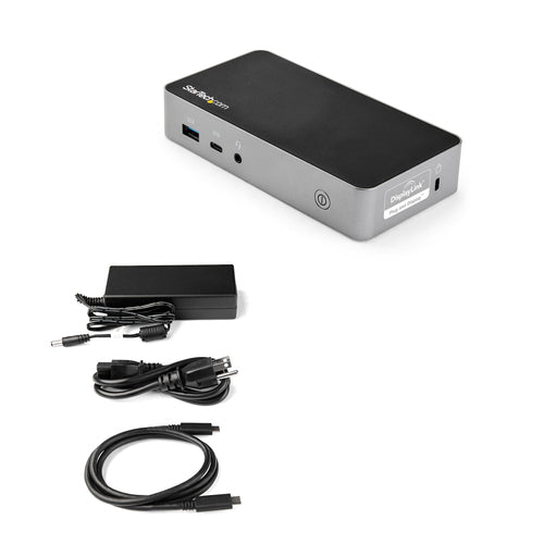 DUAL MONITOR USB C DOCK 65W TYPE C DOCKING STATION USBC DOCK