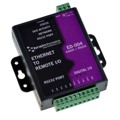 ETHERNET TO 4 DIO + ETHERNET TO 4 DIG IN OR OUT+1 RS232+1 ETHERNET