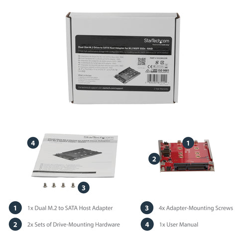 DUAL M.2 TO SATA ADAPTER RAID M2 SATA TO SATA III SSD CONVERTER