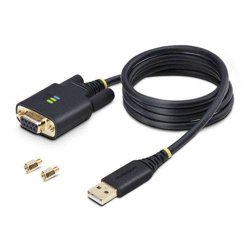 3FT USB TO SERIAL DCE CABLE - USB TO NULL MODEM SERIAL ADAPTER