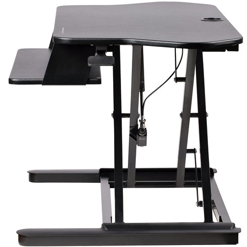 CORNER SIT STAND DESK CONVERTER KEYBOARD TRAY ADJUSTABLE HEIGHT