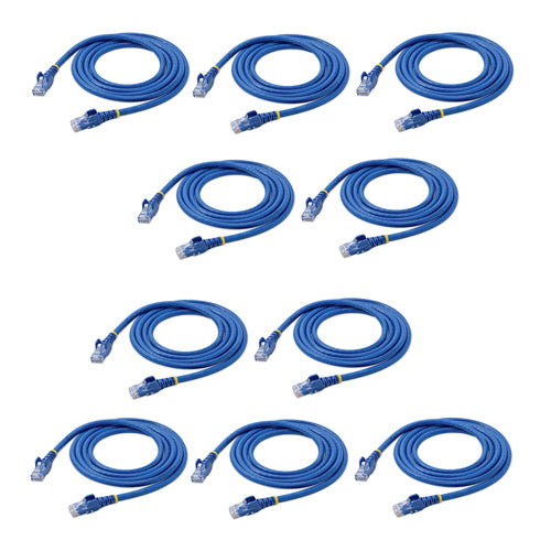5FT BLUE 10 PACK CAT6 CABLE SNAGLESS RJ45 UTP PATCH CABLE CORD