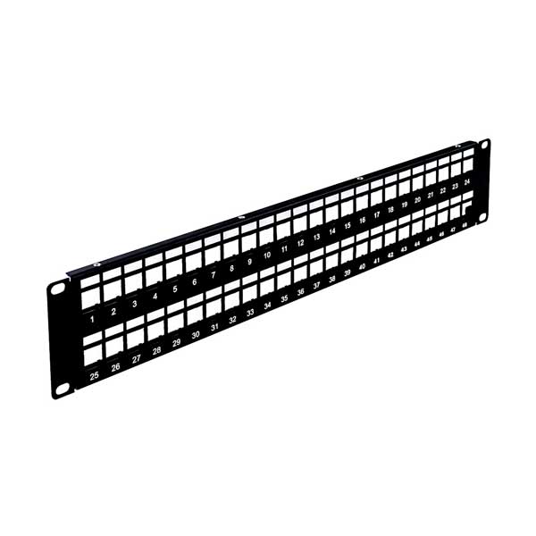 48 PORT BLANK PATCH PANEL 2U