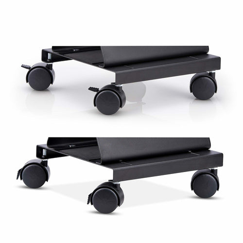 COMPUTER TOWER CART ROLLING CPU CADDY ON WHEELS PC MOUNT