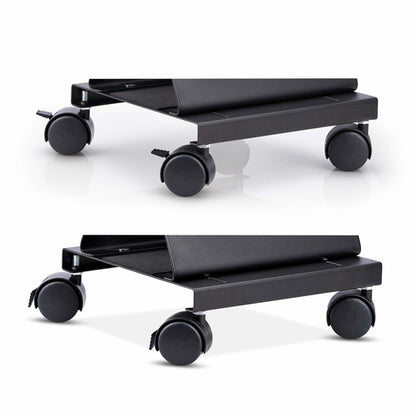 COMPUTER TOWER CART ROLLING CPU CADDY ON WHEELS PC MOUNT