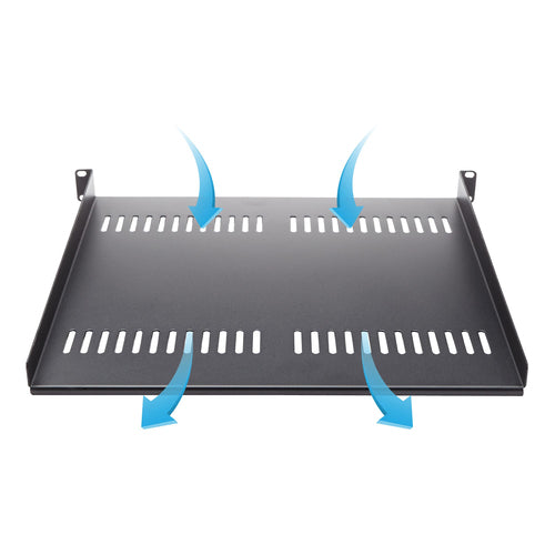 1U SERVER RACK SHELF UNIVERSAL CANTILEVER VENTED RACK MOUNT TRAY