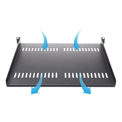 1U SERVER RACK SHELF UNIVERSAL CANTILEVER VENTED RACK MOUNT TRAY