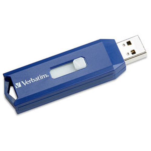 16GB FLASH DRIVE USB 2.0 RETRACTABLE BLUE 97275