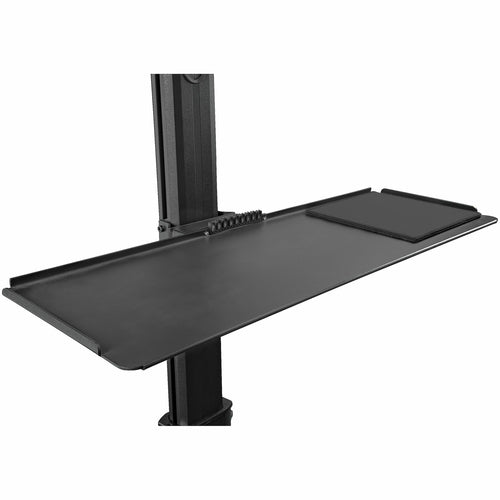 MOBILE WORKSTATION CART WITH MONITOR MOUNT HEIGHT ADJUST CART