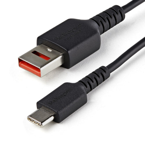 3FT SECURE CHARGING CABLE USB A USB-C USB DATA BLOCKER POWER CORD
