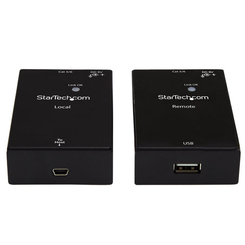 1 PORT USB 2.0 EXTENDER HUB USB-A OVER CAT5/6 ETHERNET RJ45