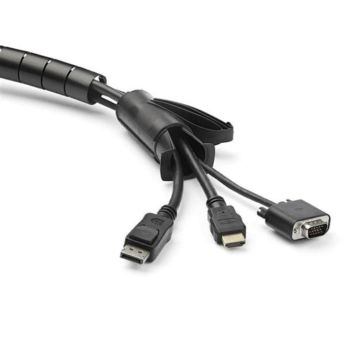 4.9FT COILED CABLE MANAGEMENT SLEEVE SPIRAL CORD WIRE ORGANIZER