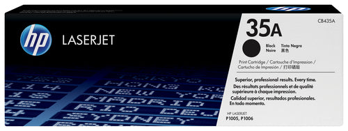 BLACK TONER CARTRIDGE FOR LASERJET P1005 P1006 1500PG YIELD (CB435A)