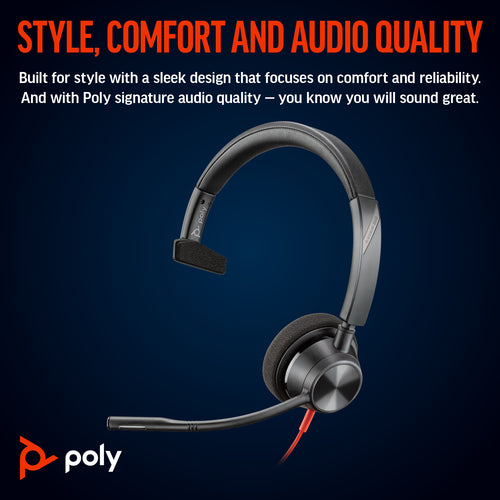 POLY BW 3310 MONO USB-C HS USB-C/A (8X215AA)