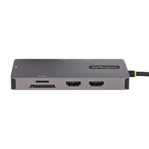USB C MULTIPORT ADAPTER 100W PD DUAL HDMI USB HUB MINI TRAVEL DOCK