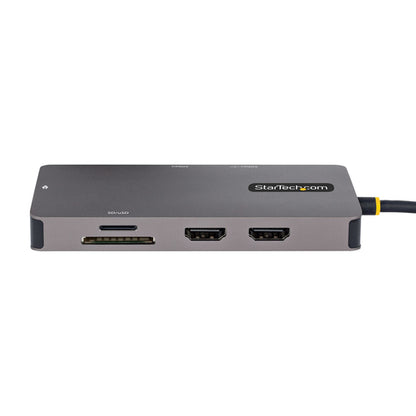 USB C MULTIPORT ADAPTER 100W PD DUAL HDMI USB HUB MINI TRAVEL DOCK