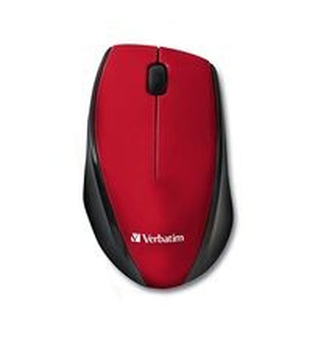 WIRELESS BLUE LED OPTICAL MOUSE MULTI-SURFACE NANO RED 97995