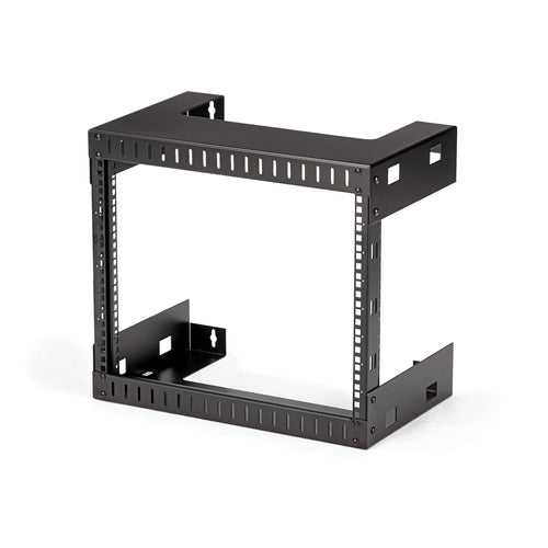 8U WALL MOUNT PATCH PANEL RACK 2 POST OPEN FRAME IT EQUIPMENT RACK