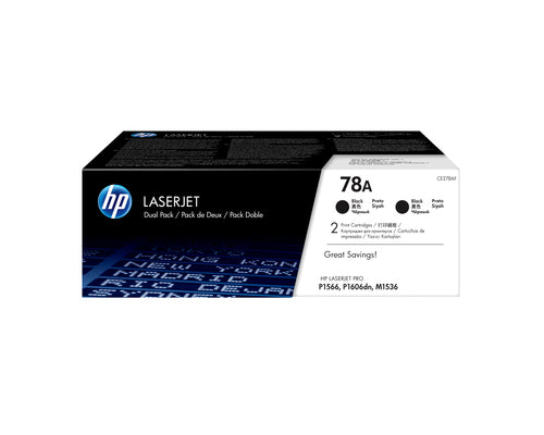 78A 2-PACK BLACK ORIGINAL LASERJET TONER CARTRIDGE