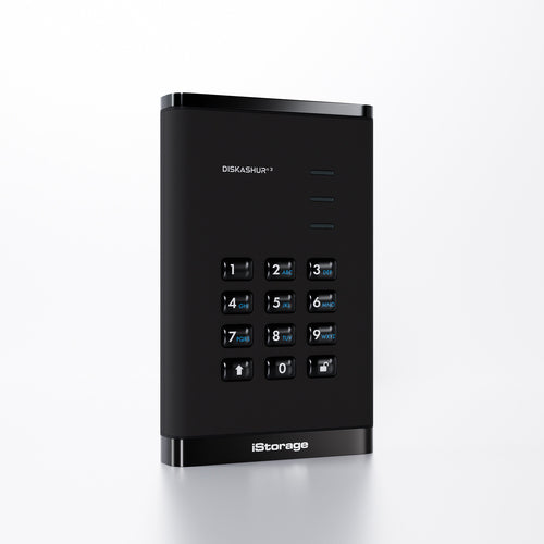 ISTORAGE DISKASHUR3 HDD-PIN-BLK 2TB HARDWARE ENCRYPTED HDD
