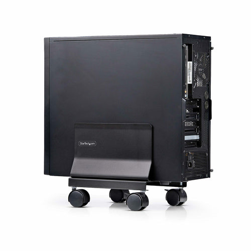 COMPUTER TOWER CART ROLLING CPU CADDY ON WHEELS PC MOUNT