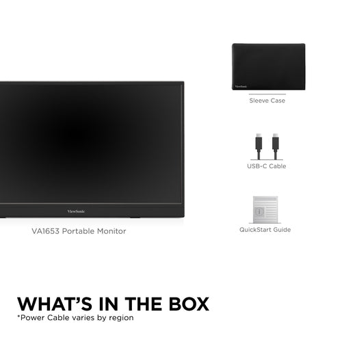 15.6IN PORTABLE 1080P IPS MONITOR WITH USB C AND MINI-HDMI