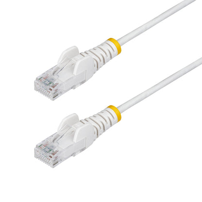 SLIM CAT6 CABLE WHITE LSZH SLIM SNAGLESS RJ45 UTP PATCH CABLE