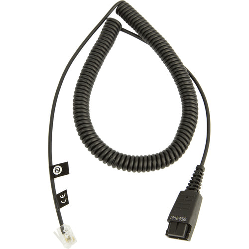 DIRECT CONNECT CORD QD-RJ-9 COILED CORD