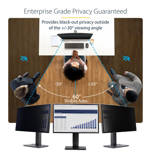24IN MONITOR PRIVACY SCREEN - HANGING ACRYLIC FILTER/SHIELD