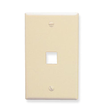 FACEPLATE, OVERSIZED, 1-PORT, ALMOND