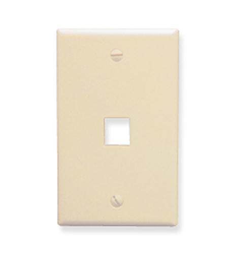 FACEPLATE, OVERSIZED, 1-PORT, ALMOND