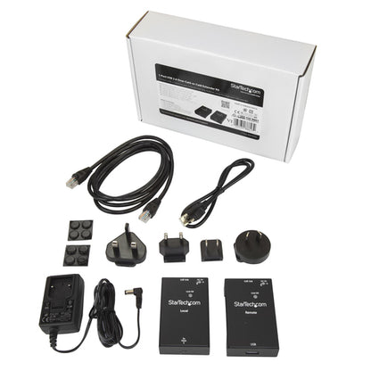1 PORT USB 2.0 EXTENDER HUB USB-A OVER CAT5/6 ETHERNET RJ45