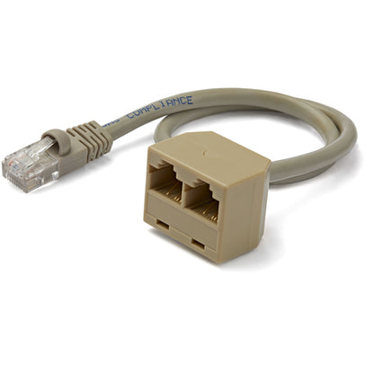 RJ45 SPLITTER CABLE ADAPTER NETWORK CABLE DROP SPLITTER F/M