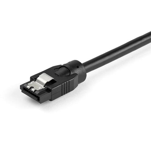 0.3 M ROUND SATA CABLE 6GBS CORD LATCHING CONNECTORS