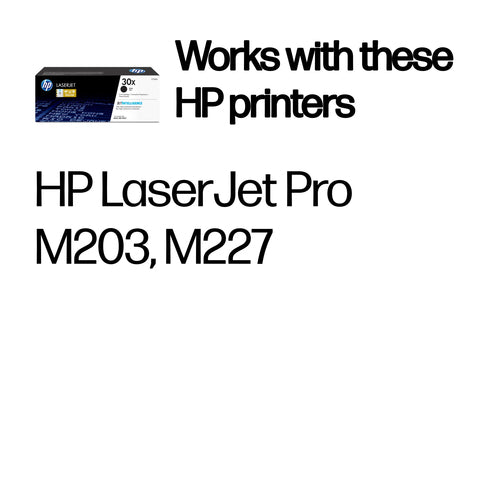 30X BLACK TONER CARTRIDGE FOR LASERJET