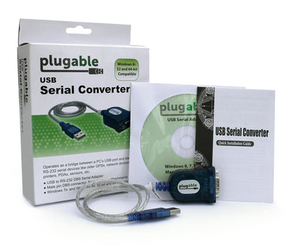 PLUGABLE PL2303-DB9 USB TO SERIAL ADAPTER