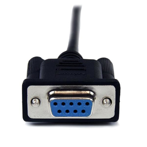 2M DB9 MALE TO FEMALE RS232 SERIAL 9PIN NULL MODEM CABLE